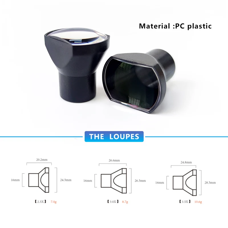 Burite New Arrival 2.5X 3X 3.5X Optional Gray Titanium Frame TTL Dental Surgical Loupes Customized Wide Field with LED light