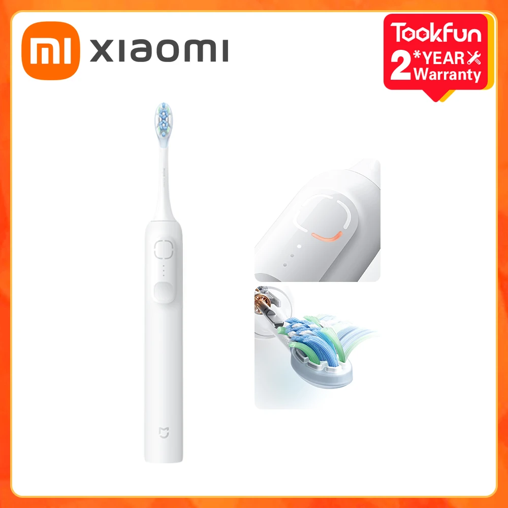 XIAOMI MIJIA Wave Sonic Vibration Electric Oscillation & Vibration Toothbrush Teeth Whitening Ultrasonic Vibration Oral Cleaner