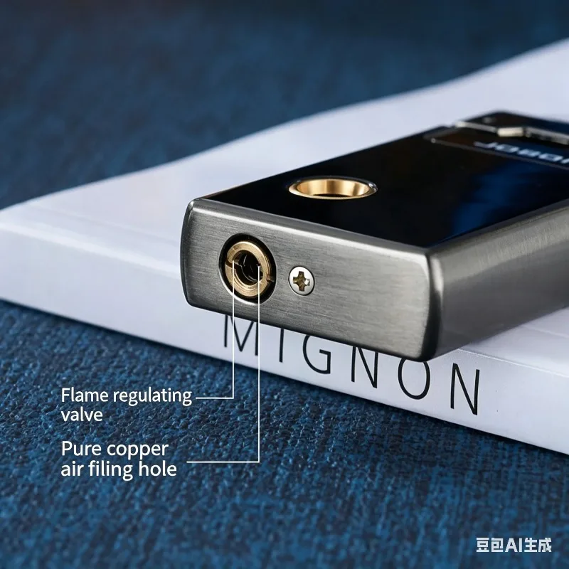 

Jet & Soft Flame 2-in-1 Lighter Metal Butane Gas Lighter Dual Flame Windproof Premium Lighter Holiday Gift Smoking Accessory.