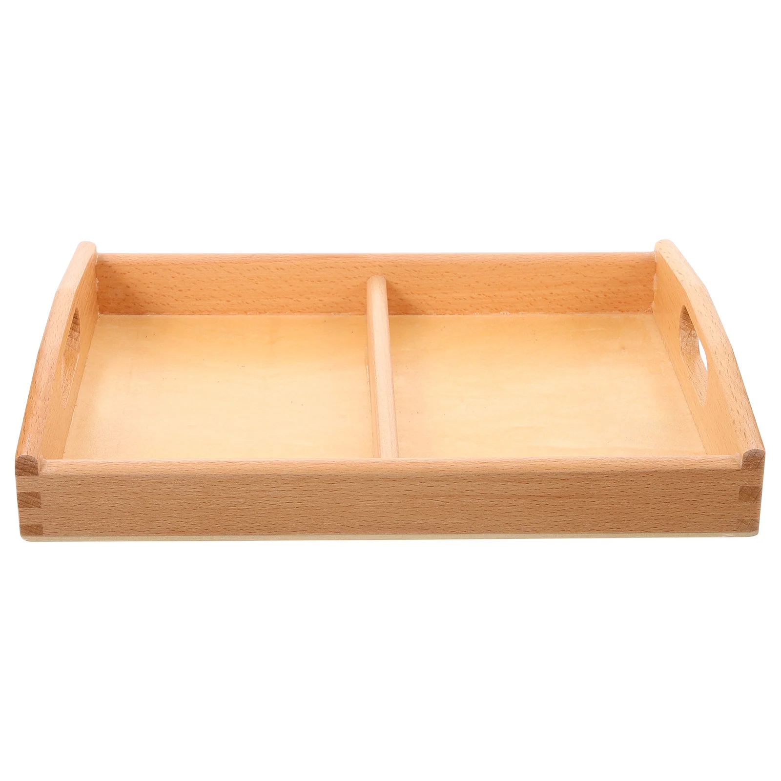 Montessori Wooden Trays Puzzle Cube Blocks Storage Tray Wooden Education Toys Handles Montessori Activity Art Crafts Painting