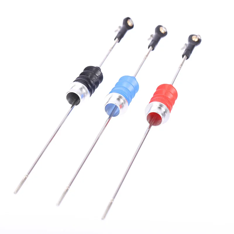 RC Boat M2 Ball Head Tie Rod End+Rubber Bellows Radio Box Seals+Servo Push Pull Rod（Length 100~300mm) for RC Boat