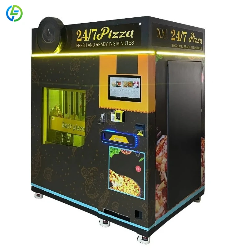 Customized Pizza Making Vending Machine  With Bank Card Reader Business Self-service Robot Fast Food Fully Automatic BIG Storage