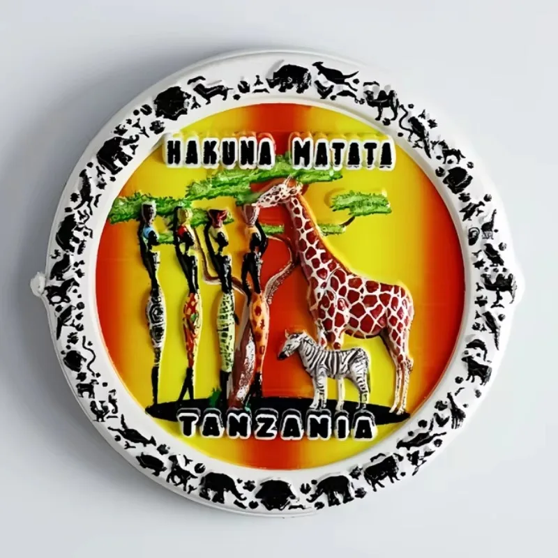 Tanzania Refrigerator Stickers Africa Travelling Souvenirs Fridge Magnets Home Decoration Wedding Gifts Blackboard Stickers