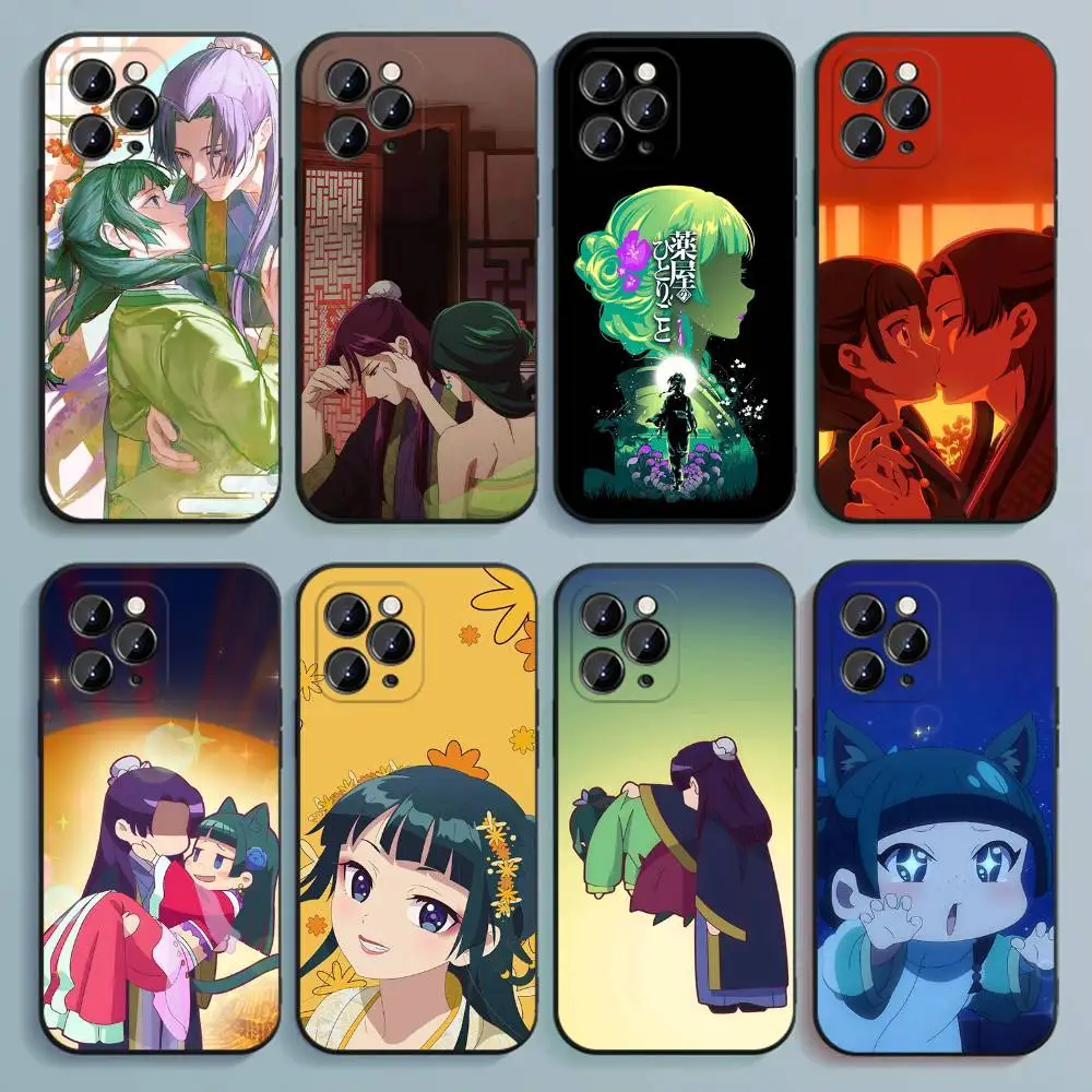 

Maomao A-Apothecary D-Diaries Phone Case For iPhone 17,16,15,14,13,12,Pro,Max,Plus,E,SE4,Air,Mini Black Soft Cover