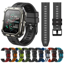 22mm Strap For C20 Pro Smartwatch Accessories Watch Band Replacement Wristband Bracelets For C20 Pro Sports Silicone Watchband