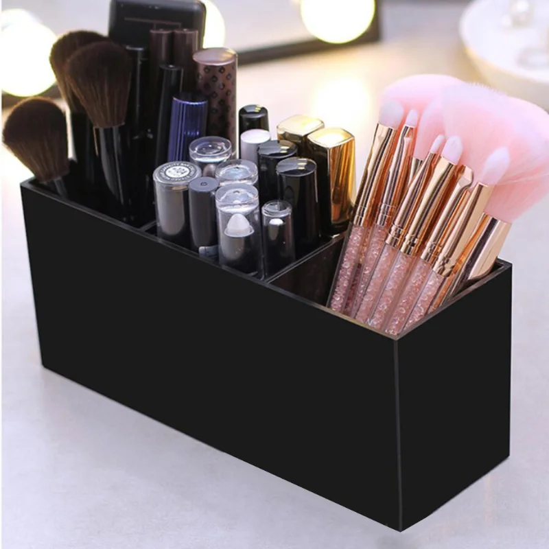 Acrylic Nail Art Brush Holder, Cosmetics Storage Box, Organizer Case, Bag Brushes, Make Up Tools, Home Storage