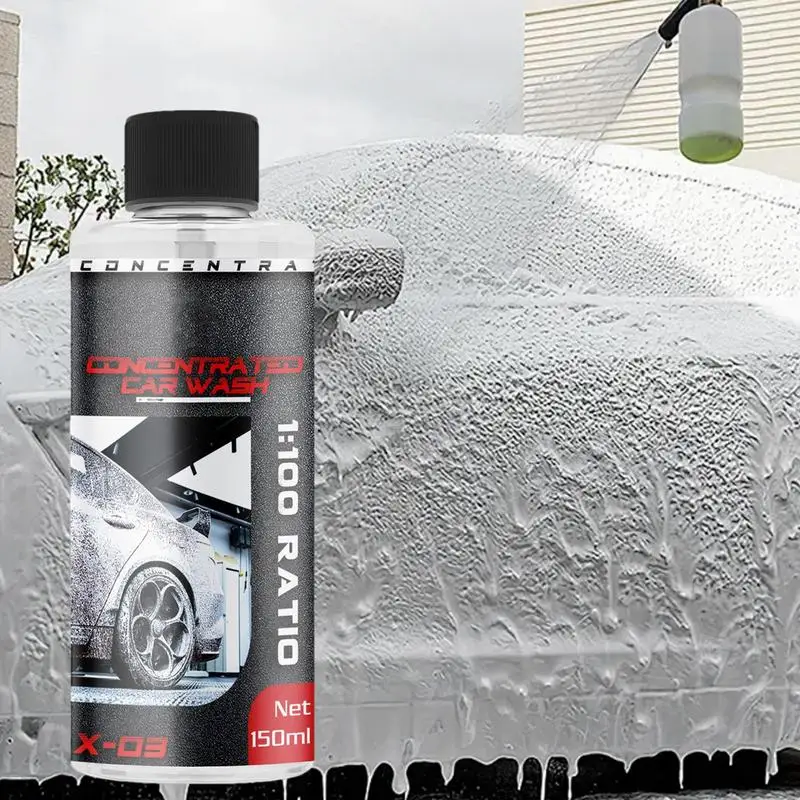 Foaming Car Cleaner High Concentration Car Shampoo High-Foaming Polish Liquid 1:100 Dilution For Water Stain Tire Bird Dropping