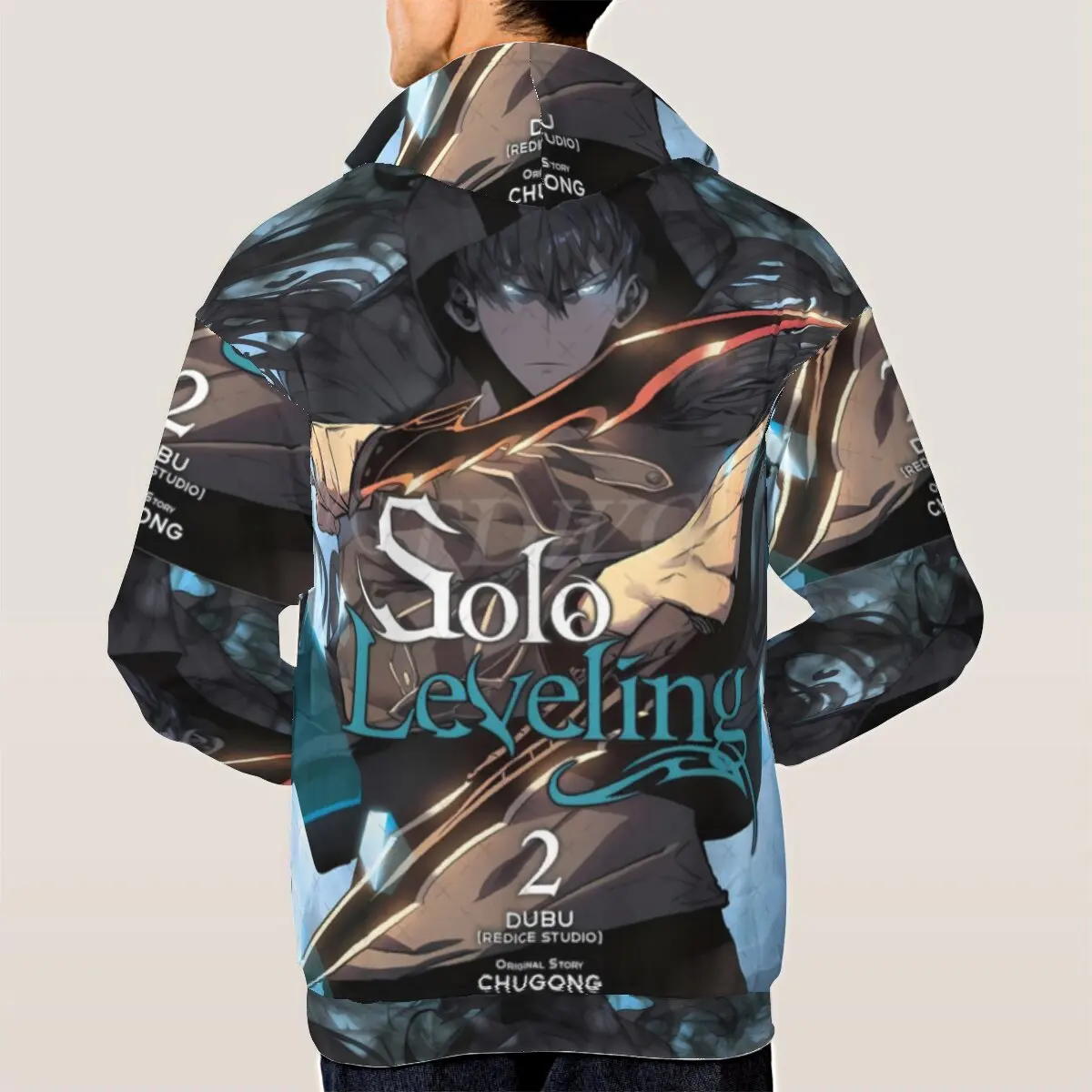 New Manga Solo Leveling Sung Jin Woo 3D Graphic Hoodie Men Women Loose Long Sleeve Sweatshirt Cool 3D Print Anime Men's Clothing