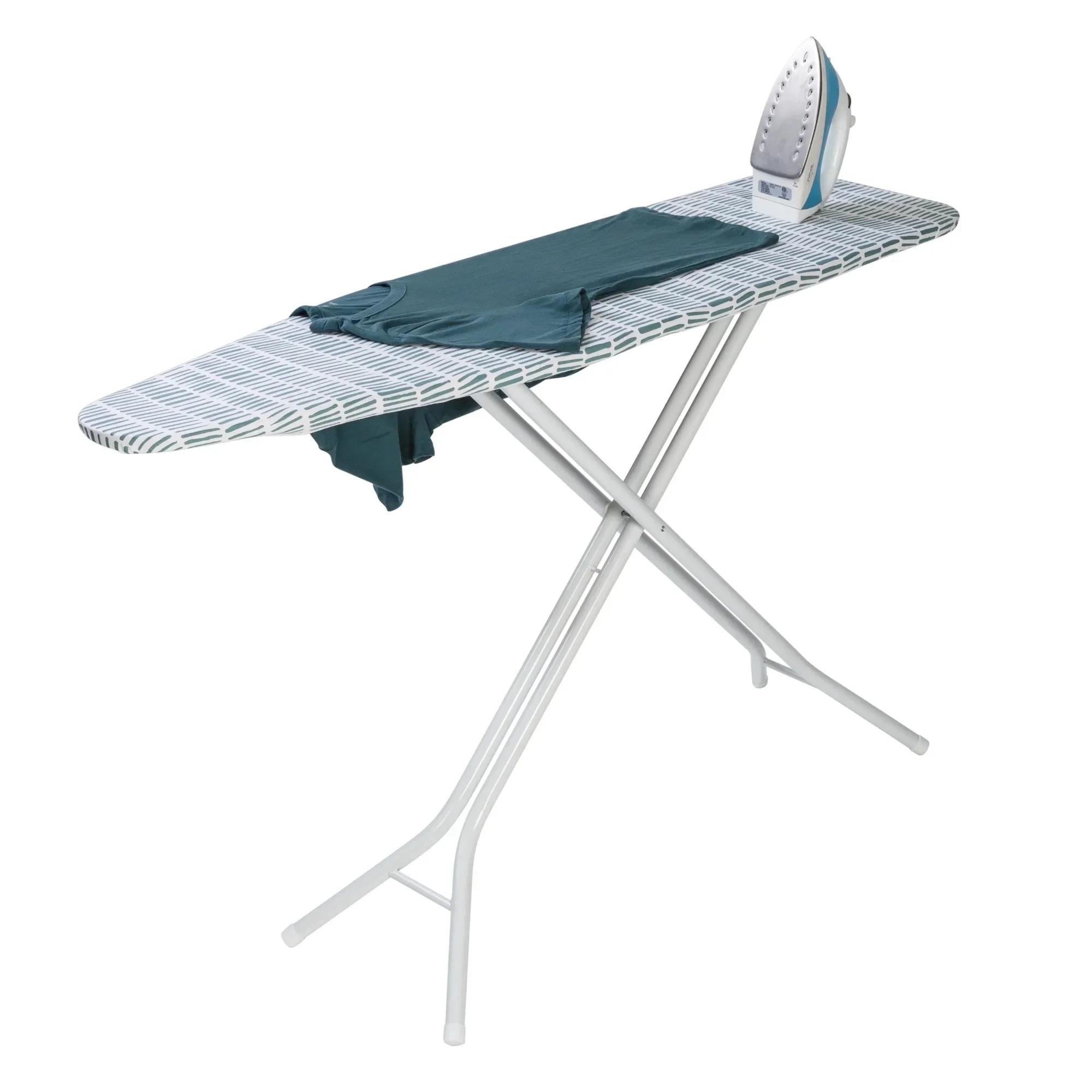 

4-Leg Ironing Board - 53.7" x14.2", Sturdy, Adjustable Height, Laundry Room, Closet
