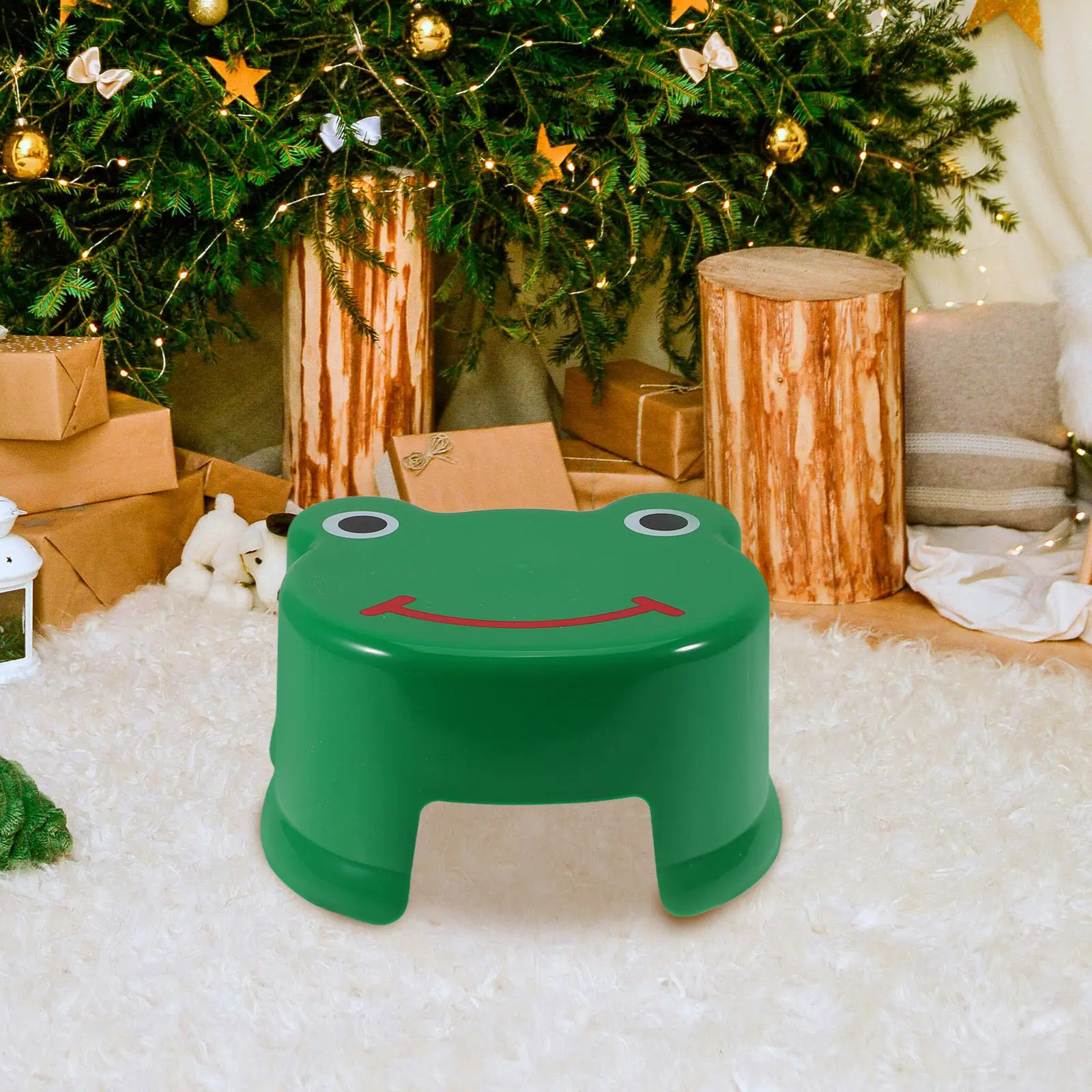 Kids Cartoon Plastic Stool Non Slip Step Stool for Bathroom Sink Kitchen Living Room Potty Training Bathing Baby Toddler Safety