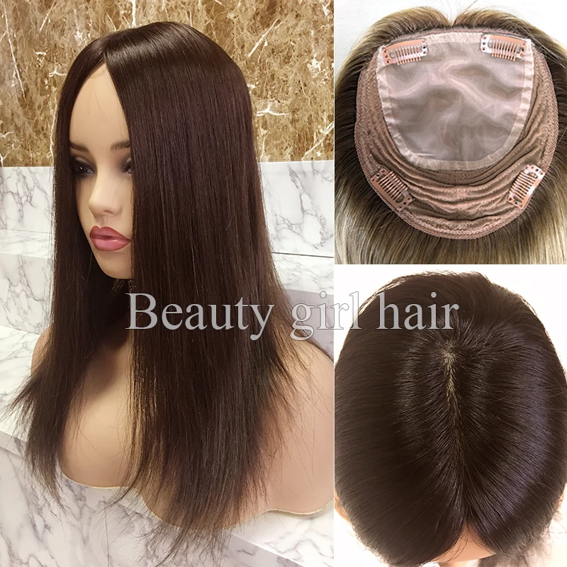 Russian Hair Vendor Blonde French Lace Toupee Full Lace Toupees For Women Blonde Or Mix With Fringe Wavy Topper