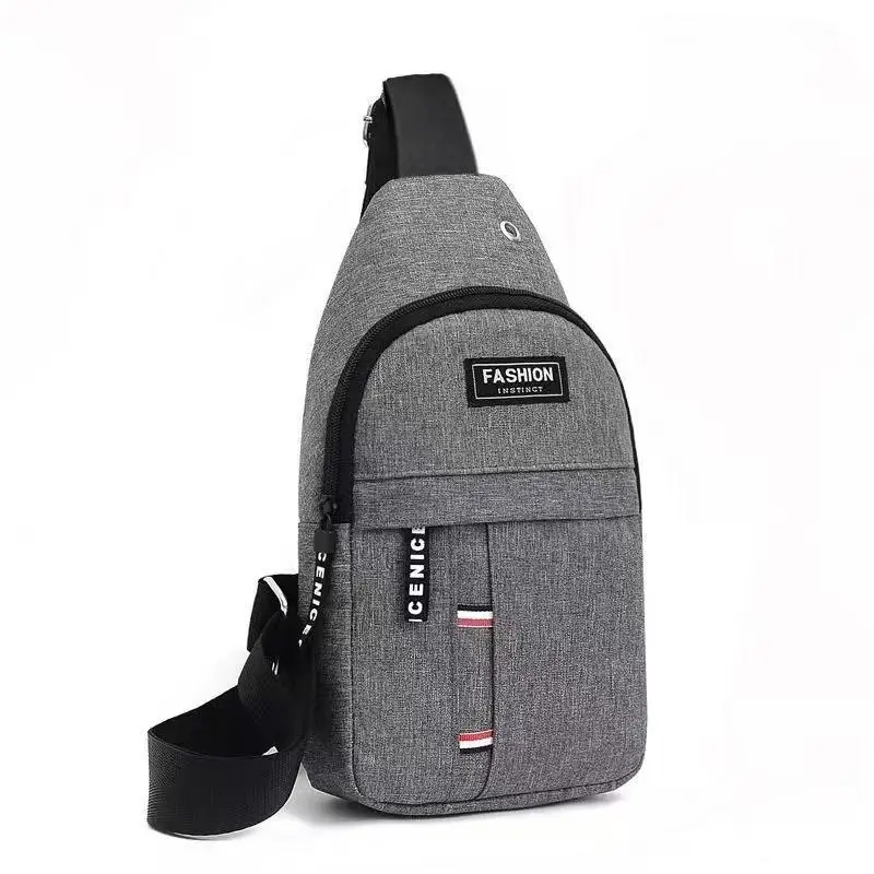Sports Chest Bag One Shoulder Large Capacity for Men Outdoor Use