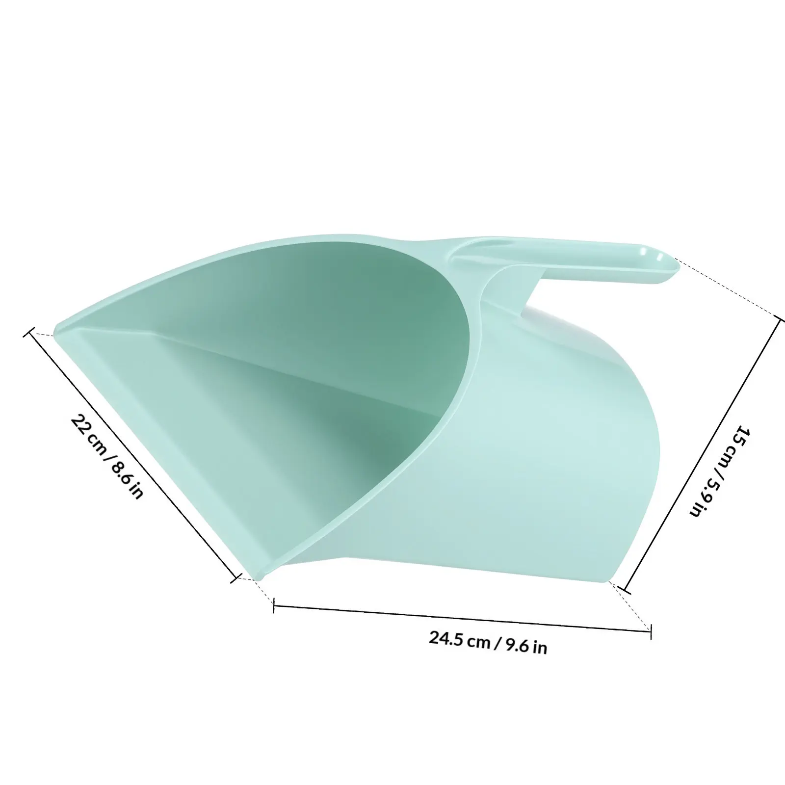 2Pcs Upright Dustpan with Ergonomic Grip Fine Workmanship Polished Surface Portable Mini Cleaning Shovel for Home Office Desktop