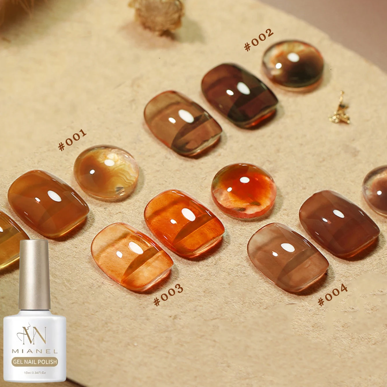 10 مللي 2025 الخريف الشتاء الجليد شفافة مبيعا ميلارد السلحفاة قذيفة هلام العنبر هلام طلاء الأظافر لعيد الميلاد هالوين #1