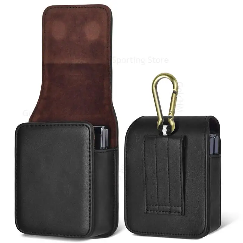 

For Xiaomi Mix Flip 2 5G Leather Phone Pouch Case For Xiaomi Mix Flip Magnetic Flip Waist Bag Mix Flip2 Magnet Belt Phone Cover