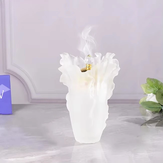 Vase Faux Traditional Home Decor Crystal Glass Incense Burner Ramadan Eid al-Fitr Celebration