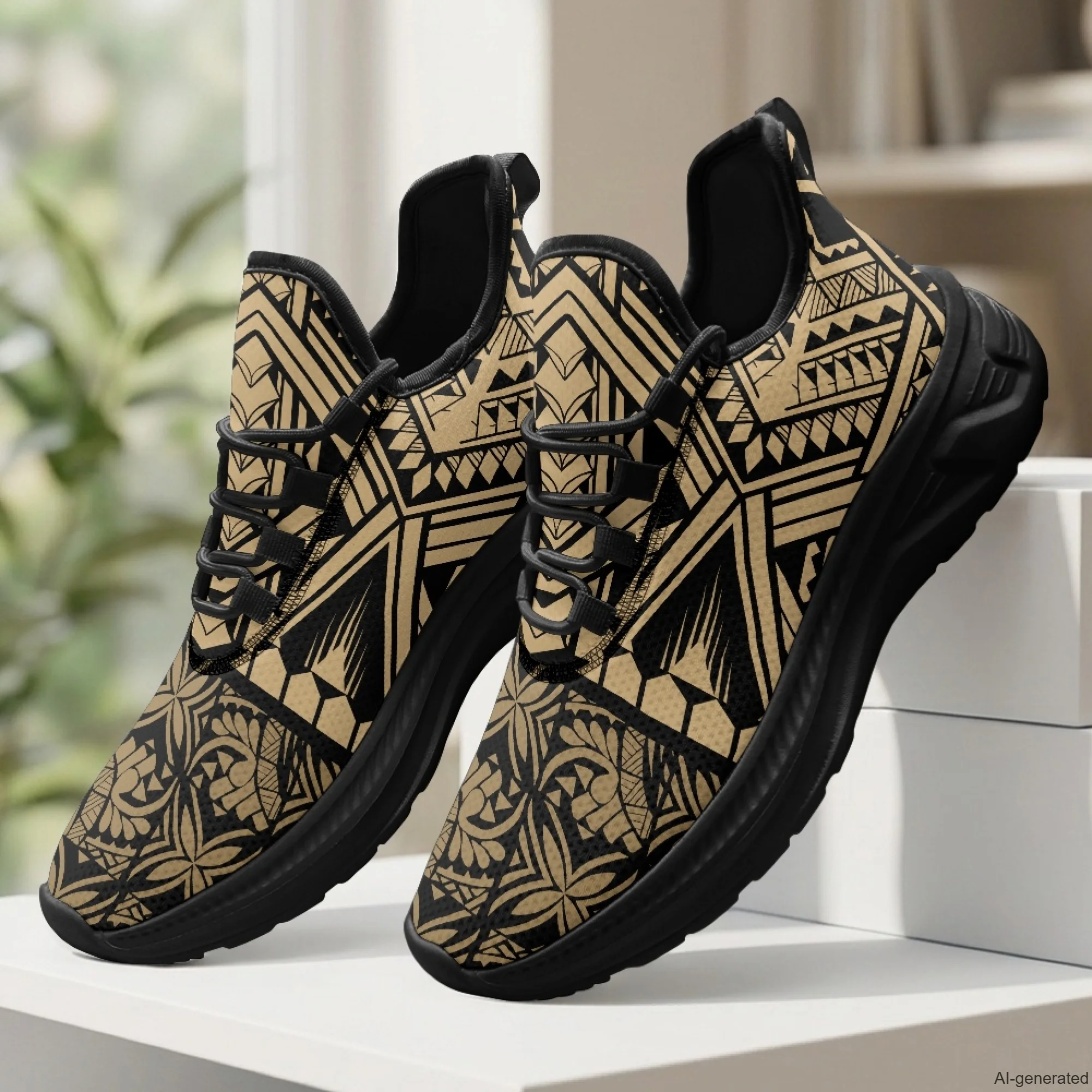 XIXIRIMIDO Womens Walking Shoes Hawaiian Print Football Sneakers Mens Gym Sports Casual Fashion Shoes Trainers Shoes 35-48