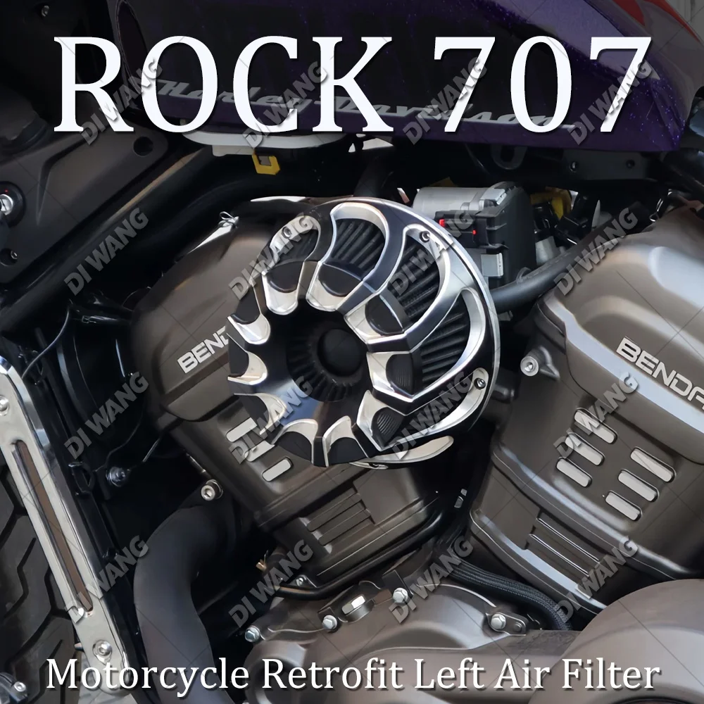 Fit For Benda Rock 707 Left Side Special Air Filter High Flow Intake Cleaner Element Motorcycle Modified Replacement Parts