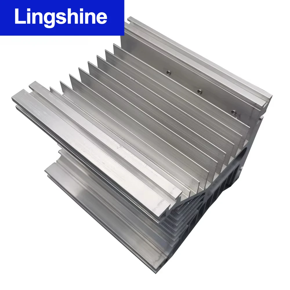 Y-150 Three Phase SSR Heat Sink Suitable for Three Phase Solid State  80-200A 150*135*125 MM Heatsink W Single/Three Phase Relay