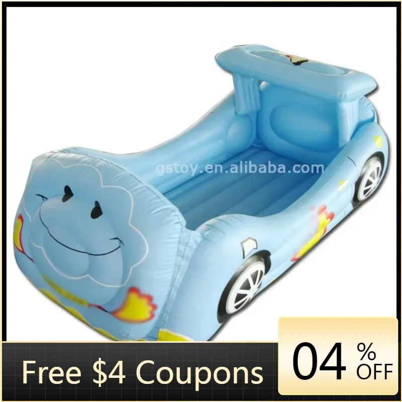 STLF Inflatable Kids Bed Kids Portable Car Shape Toddler Travel Bed