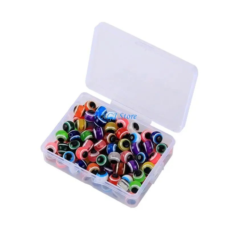 

37JE 100Pcs Assorted Color Fishing Beads Floating Balls Stopper Beads Fish Baits Eggs Beads Fish Eye Beads Fishing Line Beads