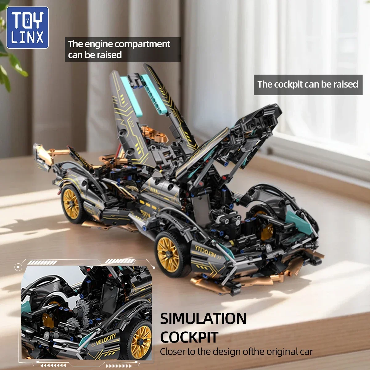 ToylinX 1:14 Building Block Toy ABS Technic Material Bloques de Construcci Juguetes DIY bricks Gift for Adults image 3