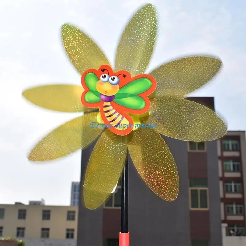 090B Błystki obrotowe odstraszają ptaki i szkodniki Ozdoby ogrodowe Zabawki dla dzieci do zabawy na świeżym powietrzu