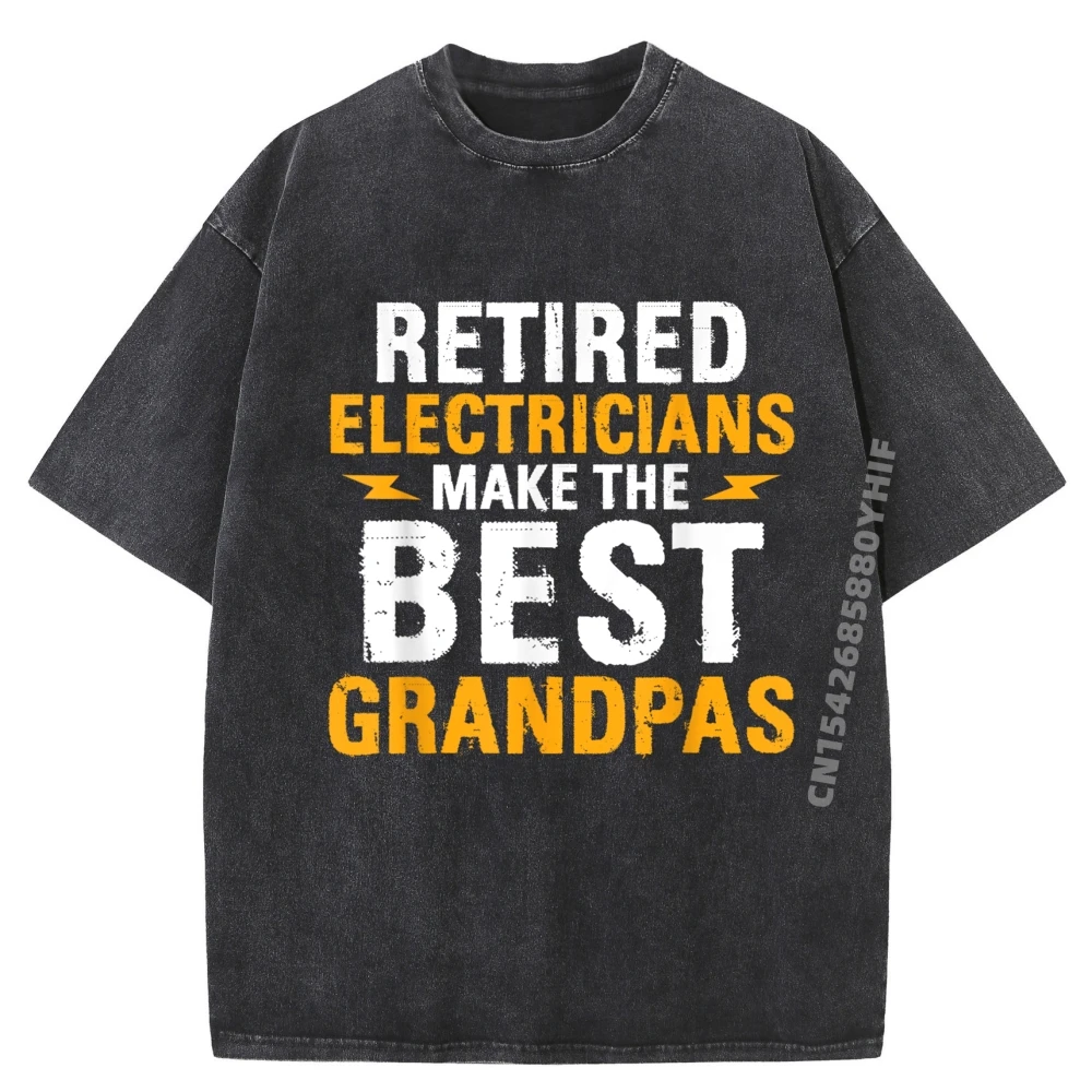 

Забавные футболки с электриками на пенсии, ремонтники, футболки с электрическим рисунком, топы для взрослых, футболки, мужская винтажная стираная одежда