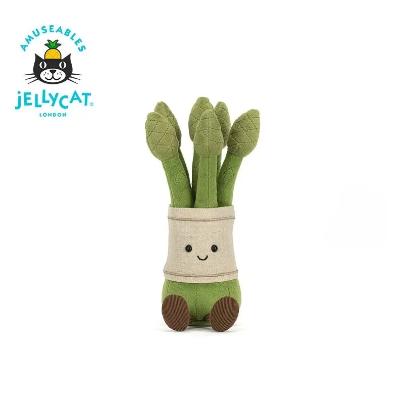 

Мягкая игрушка Kawaii Jellycat Amuseable Asparagus, плюшевая кукла-овощ, креативный подарок, плюшевая игрушка, милая кукла, мягкая кукла, подарок на день рождения