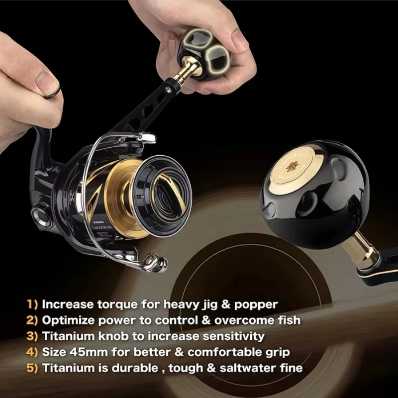 GOMEXUS-Power 90mm 100mm Griff Stella SW Twin Power SW mit Titan 50mm Knopf LMY-TB50 – Detail 4