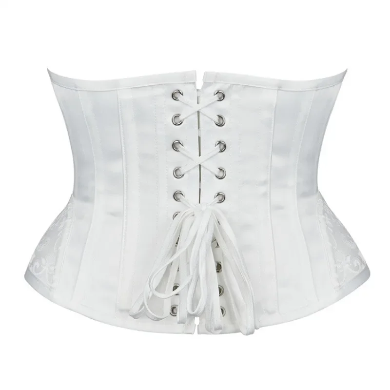 Espartilho feminino espiral de aço osso underbust gótico steampunk bustier corpo shaper emagrecimento cinto plus size corselet