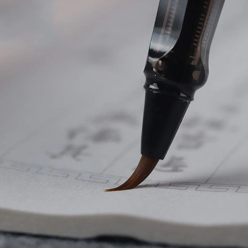 Set di penne a pennello da 6 pezzi penna per calligrafia per principianti che scrivono penne con scritte a mano per l'illustrazione della firma dell'ufficio
