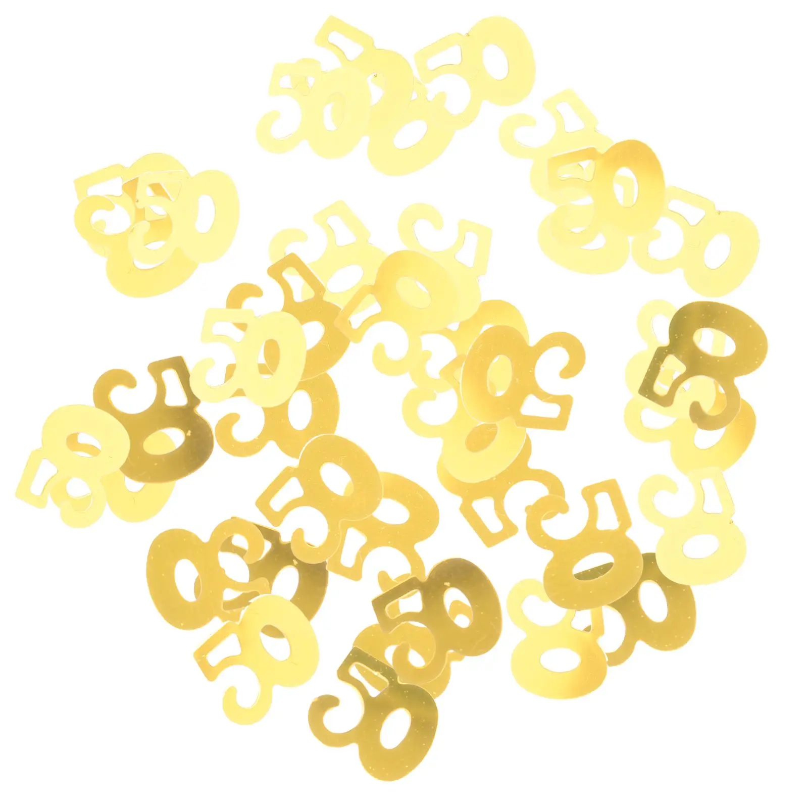 

1200pcs Golden Number Confetti for Party Decoration Birthday Sequins Anniversary Celebration Wedding Festive Supplies