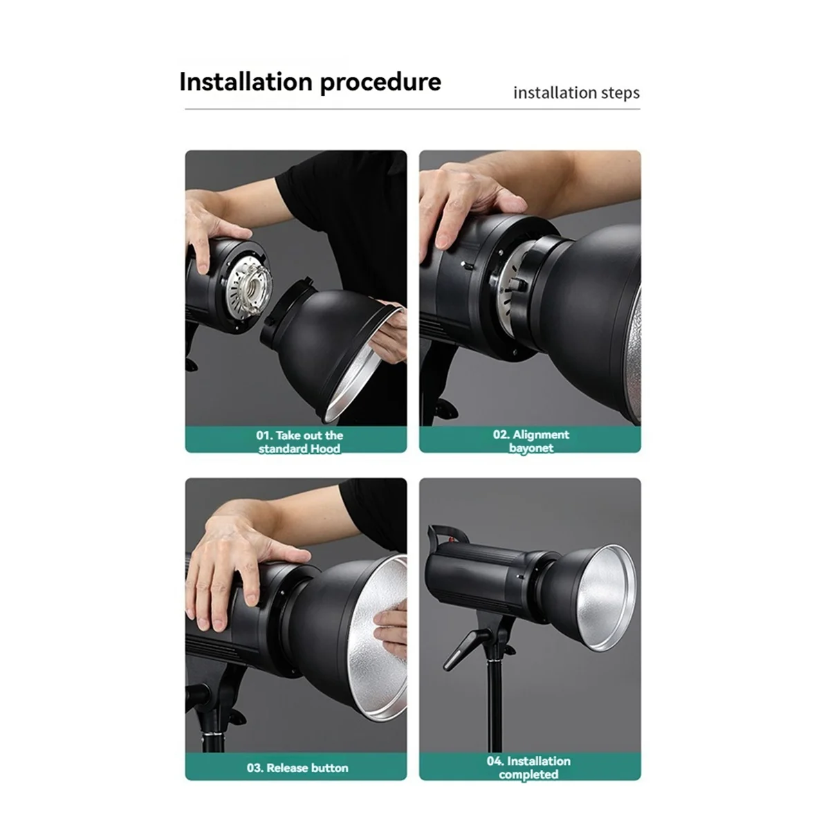 QA88X طبق غطاء مصباح ناشر عاكس قياسي 55 °   زاوية لـ Bowen Mount Studio Strobe Flash Light Speedlites