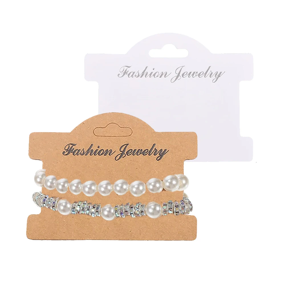 50 stuks armband sieraden displaykaarten haarelastiekjes tonen tags voor kleine bedrijven ondernemerschap verkopen verpakking geschenkverpakking