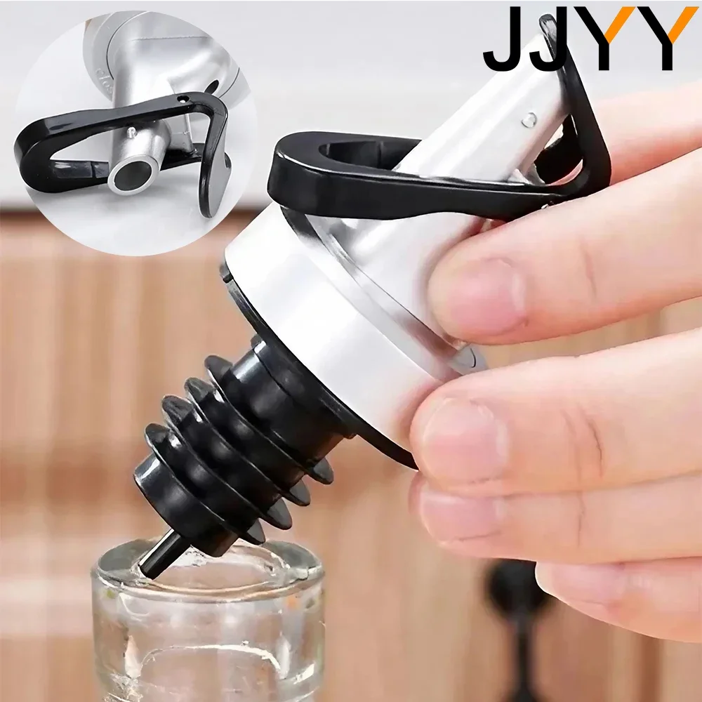 JJYY-Bec verseur de bouteille d'huile, anti-goutte, assaisonnement, bouchon de bouteille de vin en silicone, bouchon à rabat, outils de cuisine