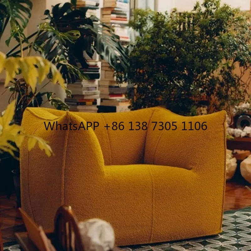 

Nordic creative wabi-sabi style leisure sofa Japanese medieval lazy single minimalist sofa chair