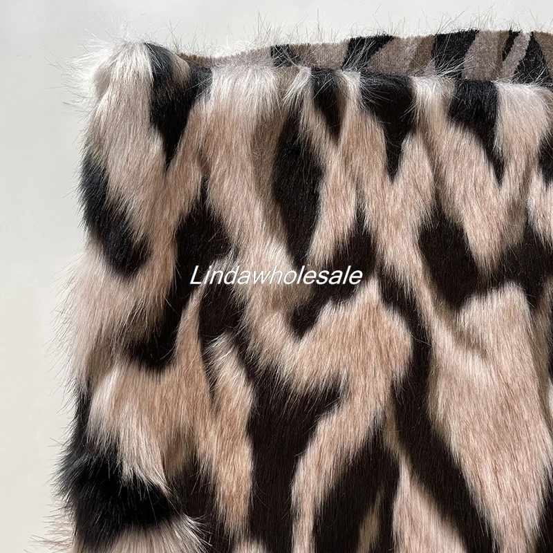 Dyed tip jacquard Faux fur,Clothing and home textile materials,Sewing accessories,felt cloth