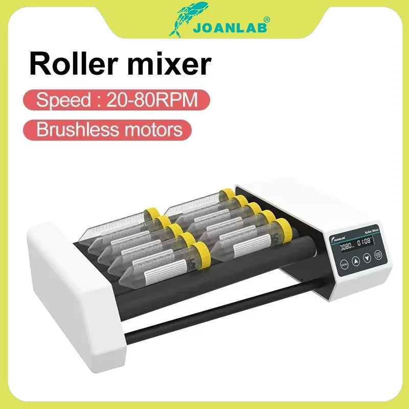 JOANLAB Blood Roller Mixer Horizontal Rotator Laboratory Equipment Digital Adjustable Medical Blood Tube Mixer Speed