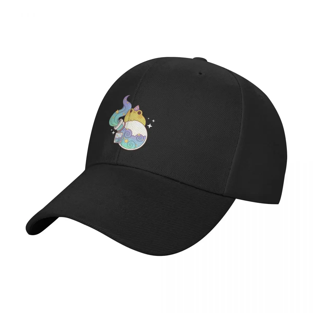 

Dreamy water potion with wizard frog Baseball Cap Icon Fashion Beach Luxury Hat Sunhat Caps For Women Men's