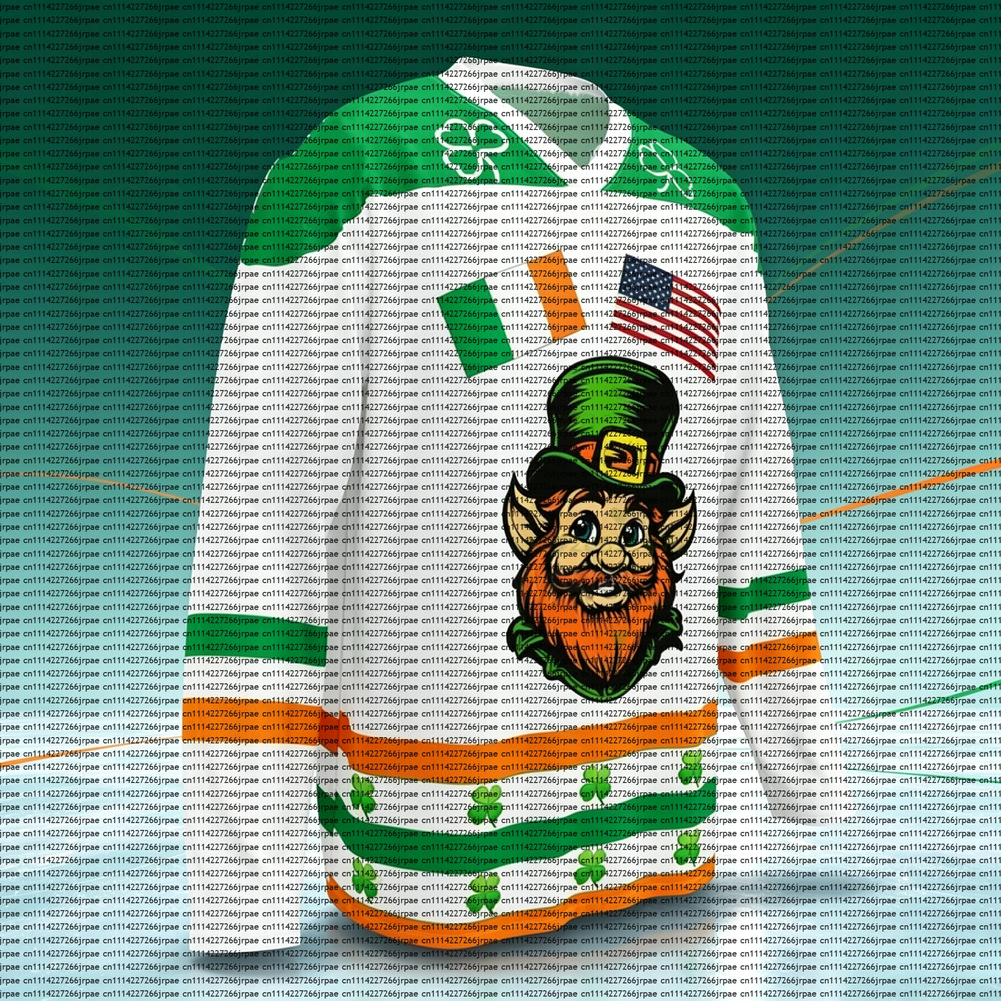 2026 St. Patrick's Day Ice Hockey Jersey T Shirt Men Women Clover Celtic Cross Graphic Round Neck Festival Party Tops