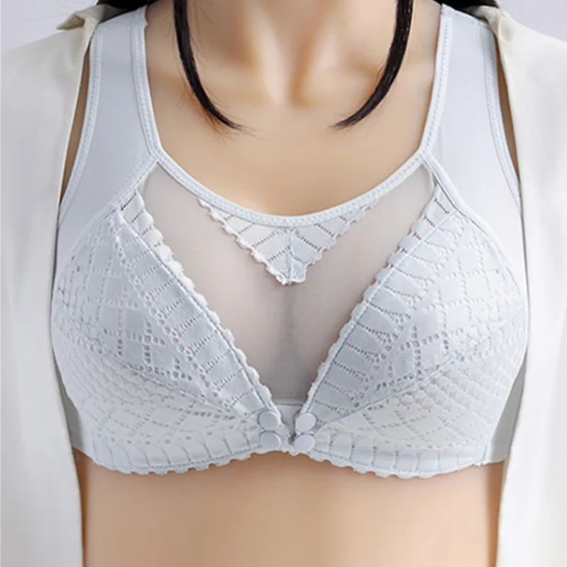 Maternity Nursing Bras For Pregnant Women Lingerie Breastfeeding Wirefree Front Closure Breast Feeding Bra Large Size Brassiere