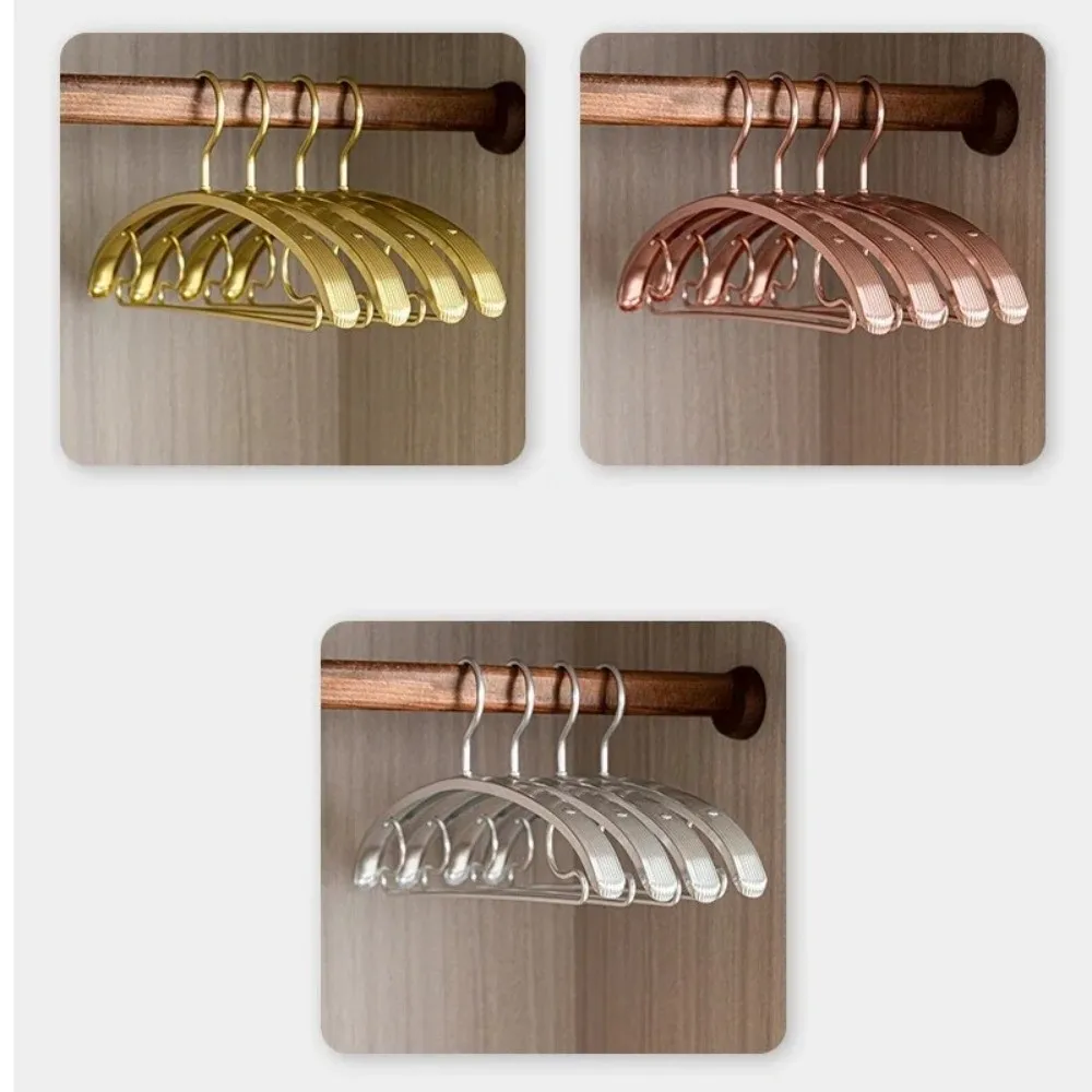 Anti-Slip Aluminum Alloy Hanger Width Space Saving Pants Hanger Durable No Trace Cloth Display Hanger Wardrobe Storage