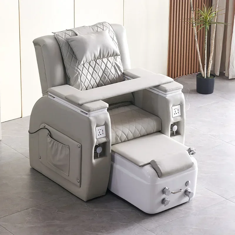 Hairdressing furniture Pedicure massage bed Electric foot bath sofa chair bed Nail beauty Hair chair Pedicure bed electric recli