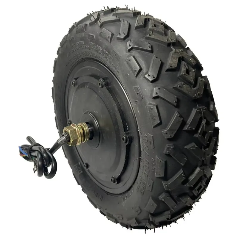 10inch High Torque 80N Permanent Magnet Single/Dual Shaft Customizable Speed 500W Electric Scooter Hub Motor 24V-48V IE4