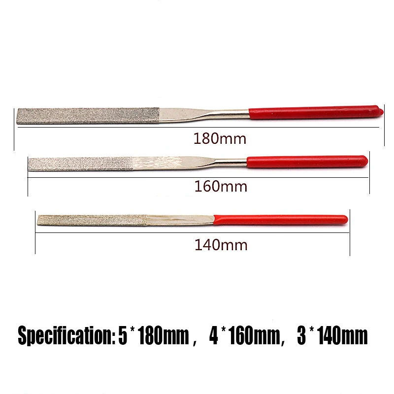 5/10PCS Diamond File Set Single-cut Mini Needle File Grinding Tool Hand Tool For Polishing Stone/Glass/Metal/Carving Craft Etc