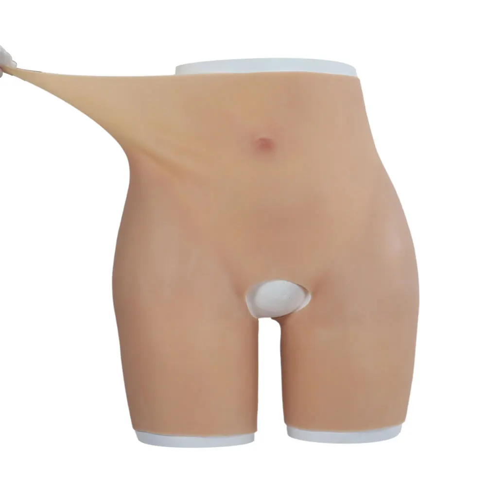 YUERUGOU Oversize Crossdresser Silicone Shape wear Realistic Hip pads and Butt Pads Flexible Hip Enhancer Panties for Drag Queen