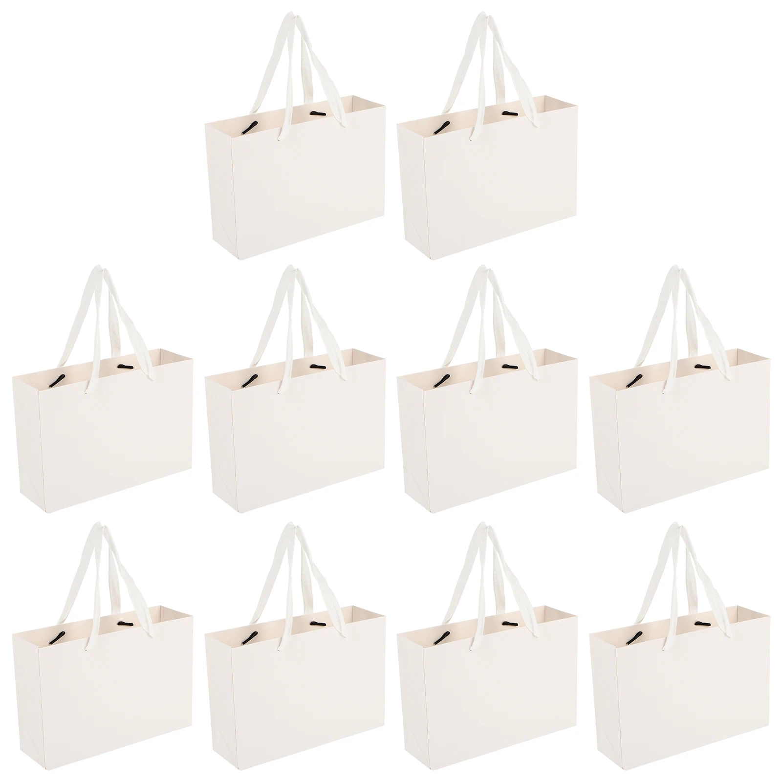

10 Pcs Paper Gift Bags Paper Gift Bags with Handle for Wedding Party Favor Shopping Tote Bag Durable Food Packaging