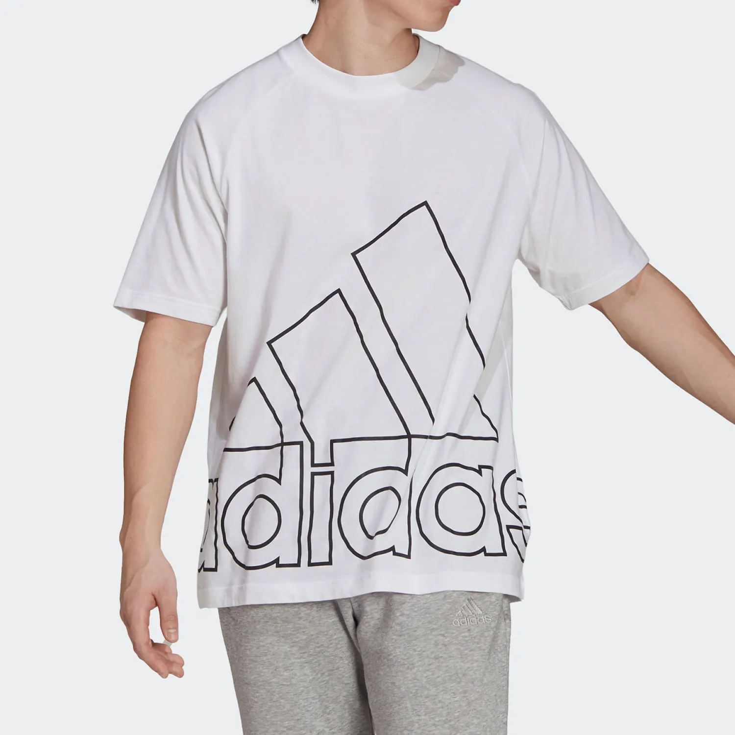 

Adidas Originals Authentic Новая летняя повседневная дышащая мужская футболка с коротким рукавом H60664