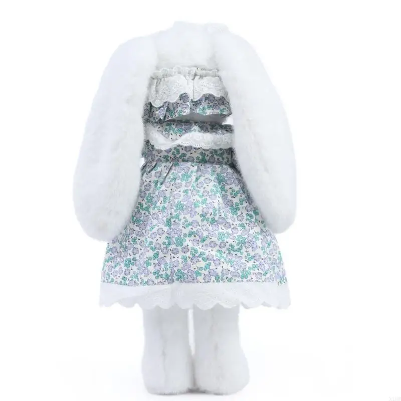 

Плюшевая плюшевая фаршированная игрушка для животных с прекрасным цветочным платьем.